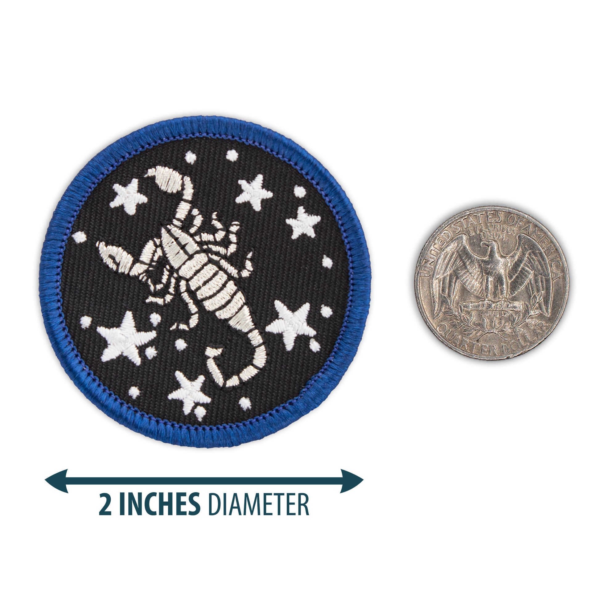 Space Scorpion 2” embroidered scout patrol patches