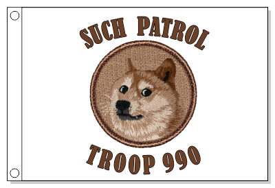 Shiba Inu  Patrol Flag