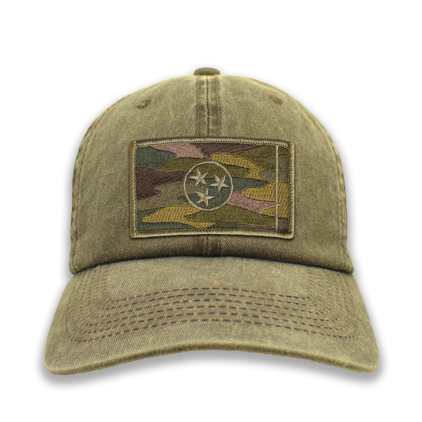 Subdued Camo Tennessee State Flag Ball Cap or Trucker Hat