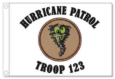 Crazy Hurricane  Patrol Flag
