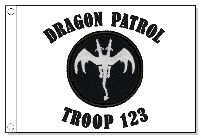 2-Headed Dragon Patrol Flag