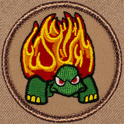 Flaming Turtle Patrol Patch Ð Scout Patch
