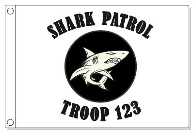 Shark Patrol Flag