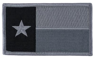 Silver SWAT Texas State Flag Patch
