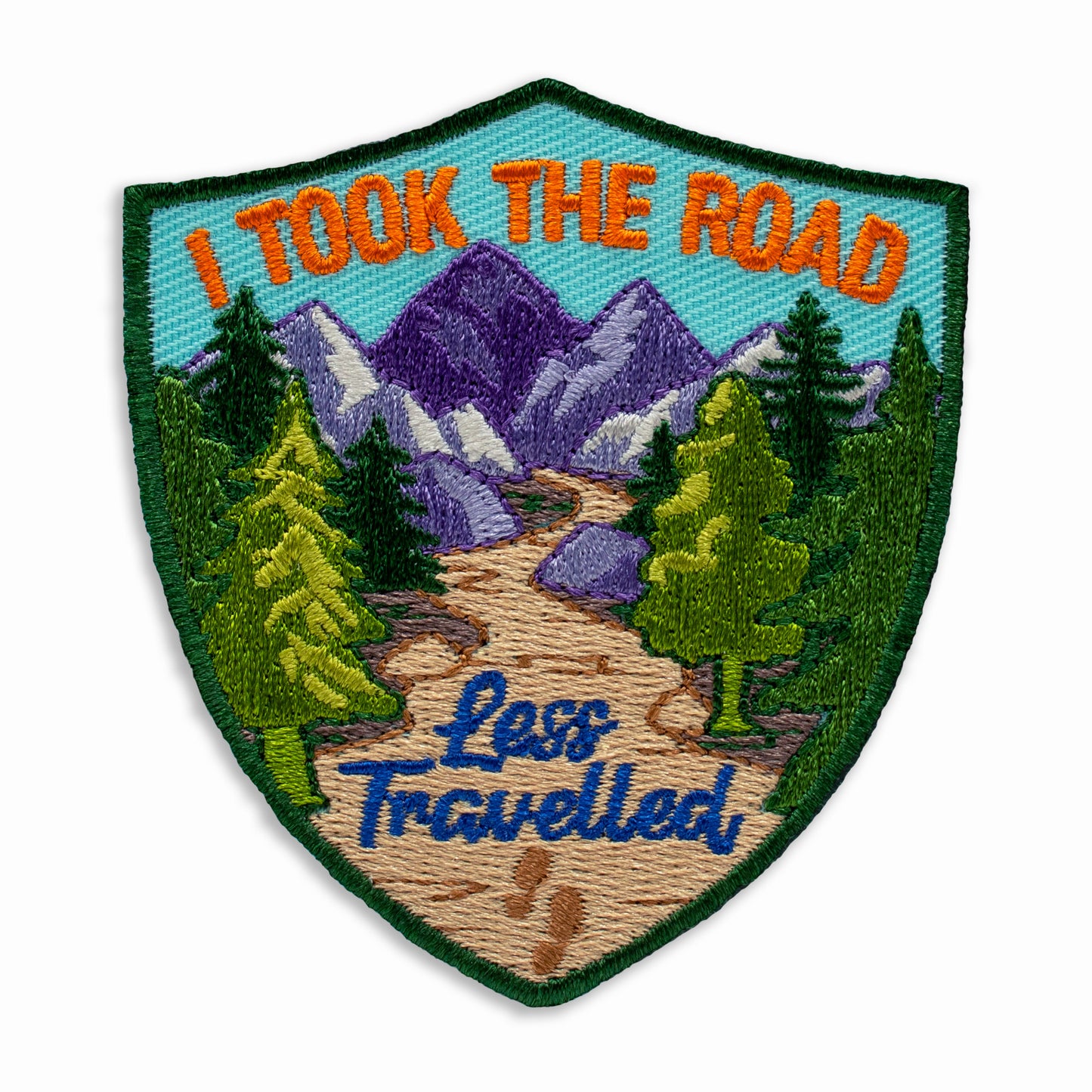 Iron-on hiking patch