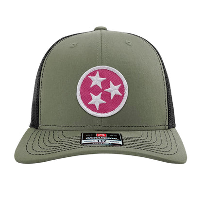 Pink & White Tennessee Tristar Ball Cap or Trucker Hat