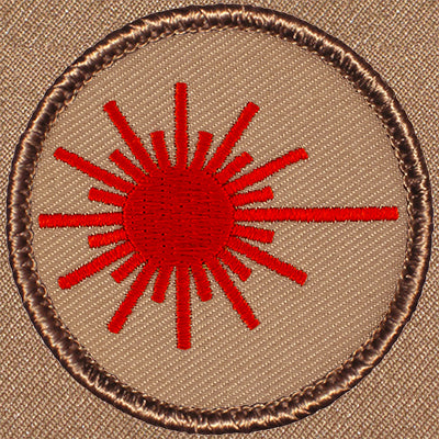 Red Laser Patrol Patch Ð Scout Patch