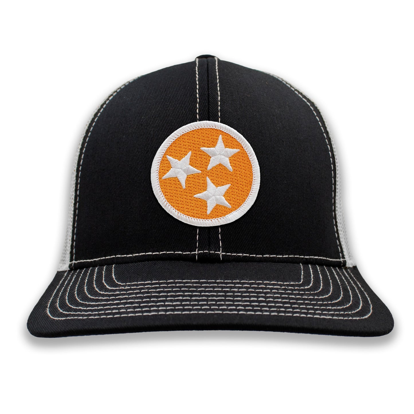 Orange & White Tennessee Tristar Ball Cap or Trucker Hat