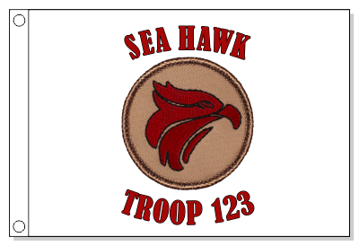 Red Sea Hawk Patrol Flag