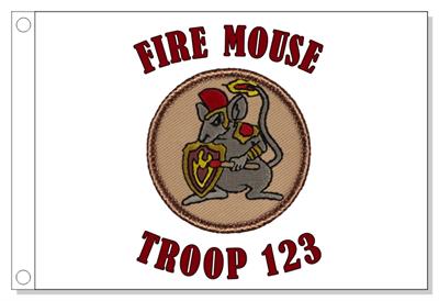 Fire Mouse Patrol Flag