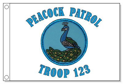Peacock Patrol Flag