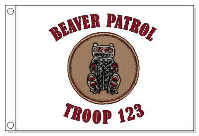 NW Indian Beaver Patrol Flag