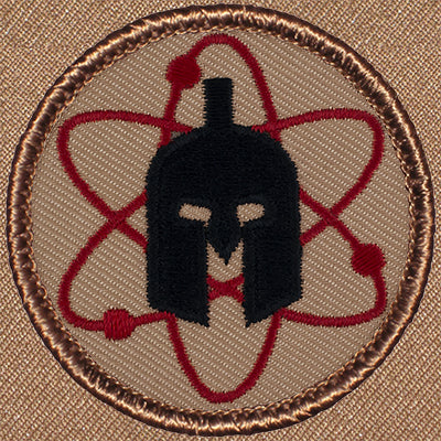 Atomic Spartan Helmet (#810) Ð Scout Patch