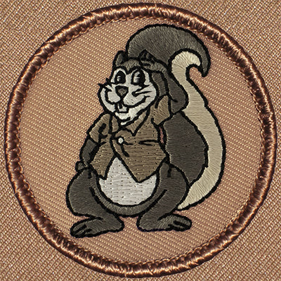 Saluting Squirrel Patrol Patch Ð Scout Patch