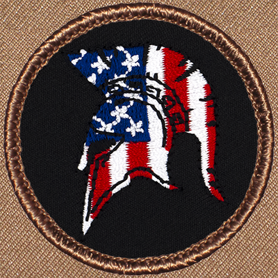 Patriotic Spartan Patrol Patch Ð Scout Patch