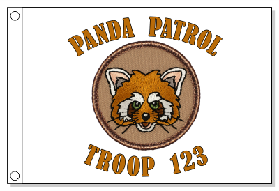 Red Panda Patrol Flag