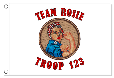 Rosie The Riveter Patrol Flag