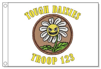 Carnivorous Daisies Patrol Flag