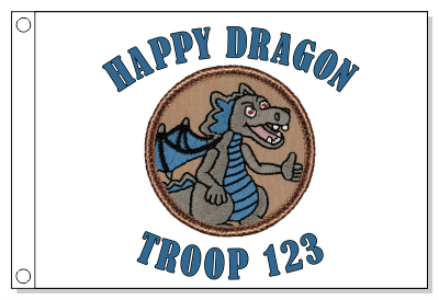 Happy Dragon Patrol Flag