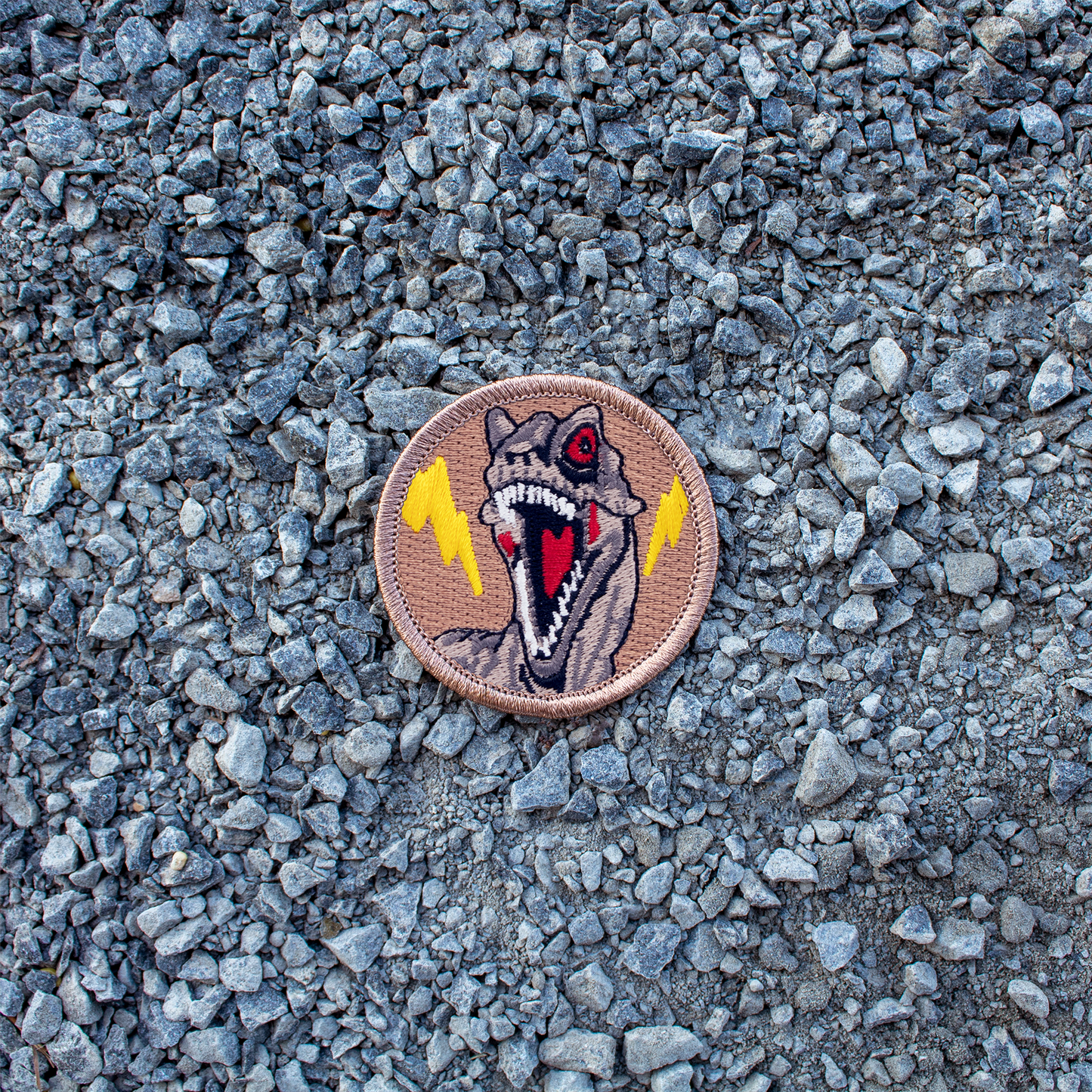Lightning raptor iron-on scout patch