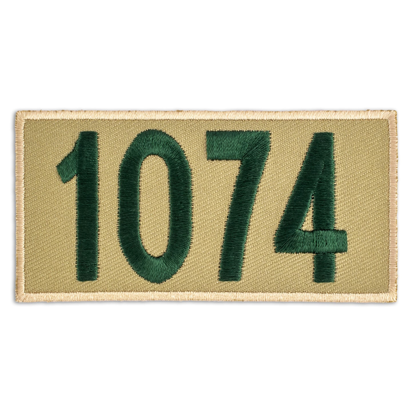 Khaki green scout numeral patches