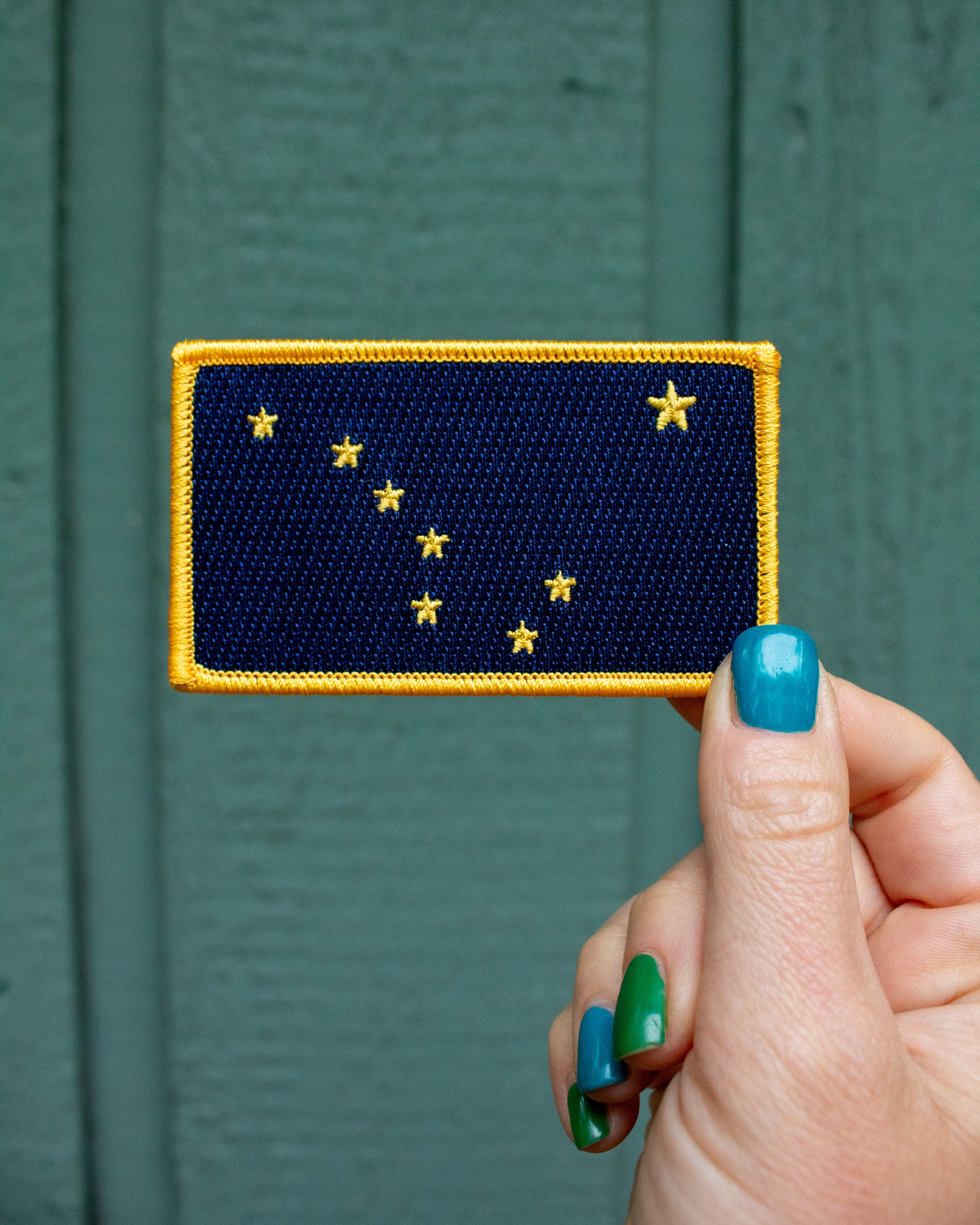 Alaska iron-on flag patch