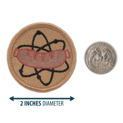 Atomic hot dog 2” embroidered scout patrol patches