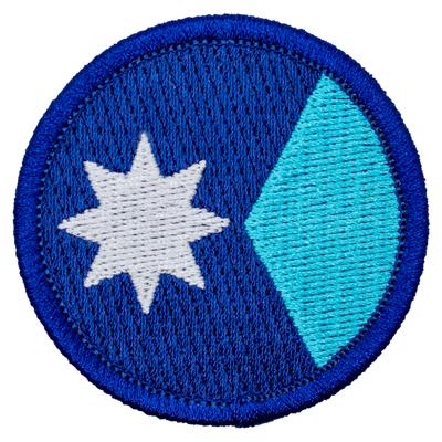Minnesota State Flag Mini 2" Diameter Patch Flag Patch
