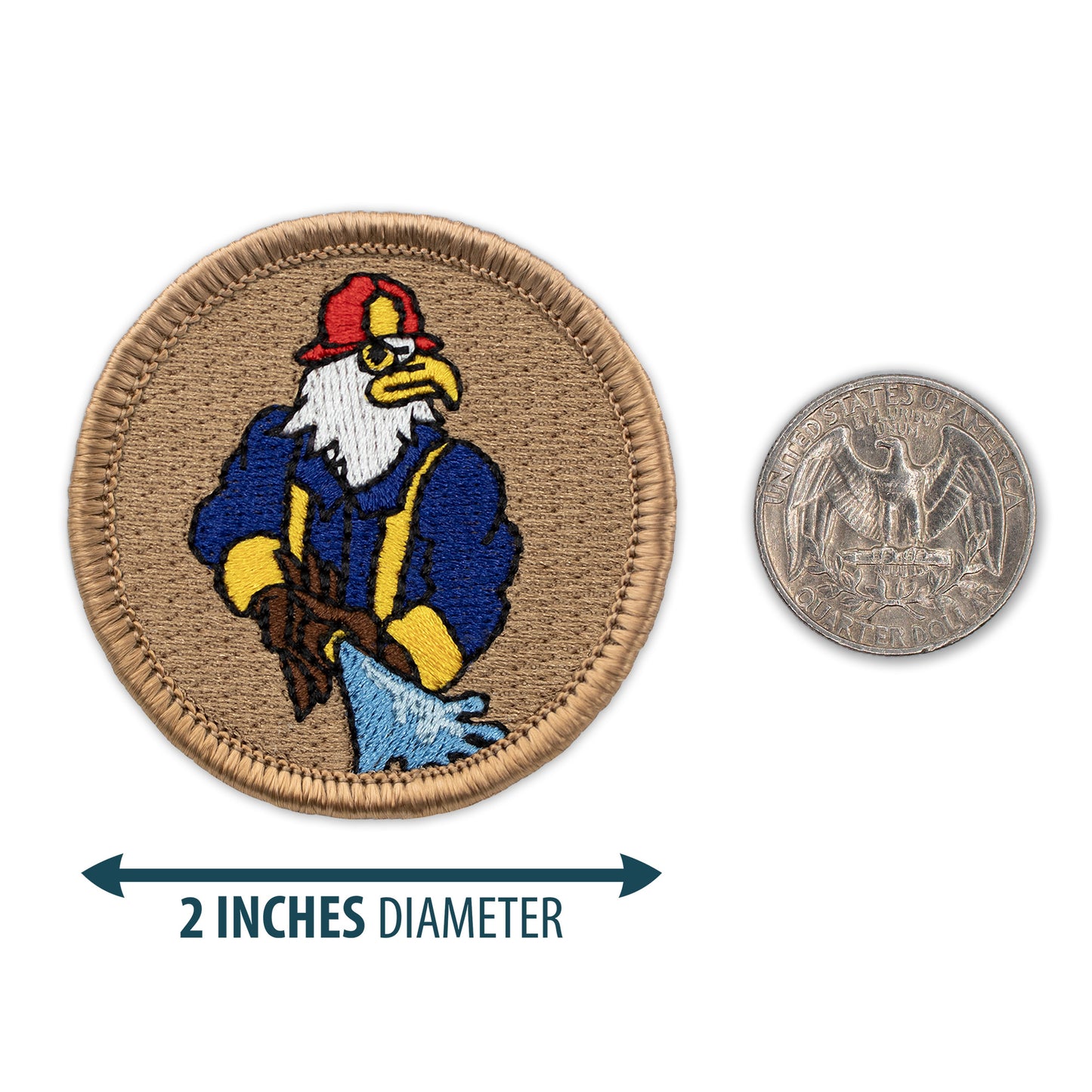 Firefighter eagle 2” embroidered scout patrol patches