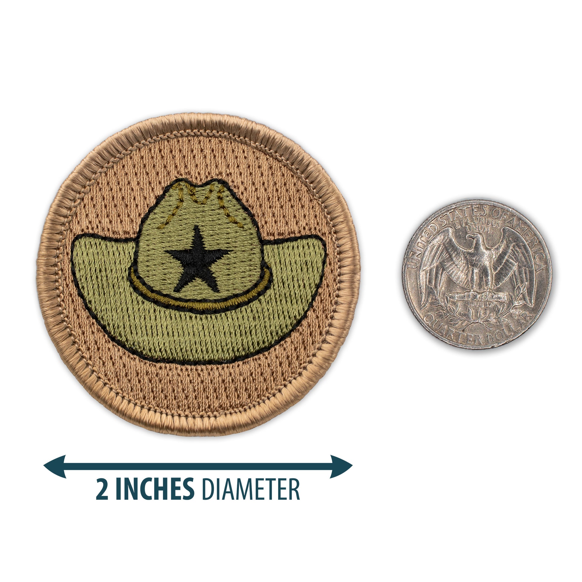 Texas Ranger Hat 2” embroidered scout patrol patches