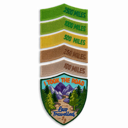 Miles Hiked Achievement Patches