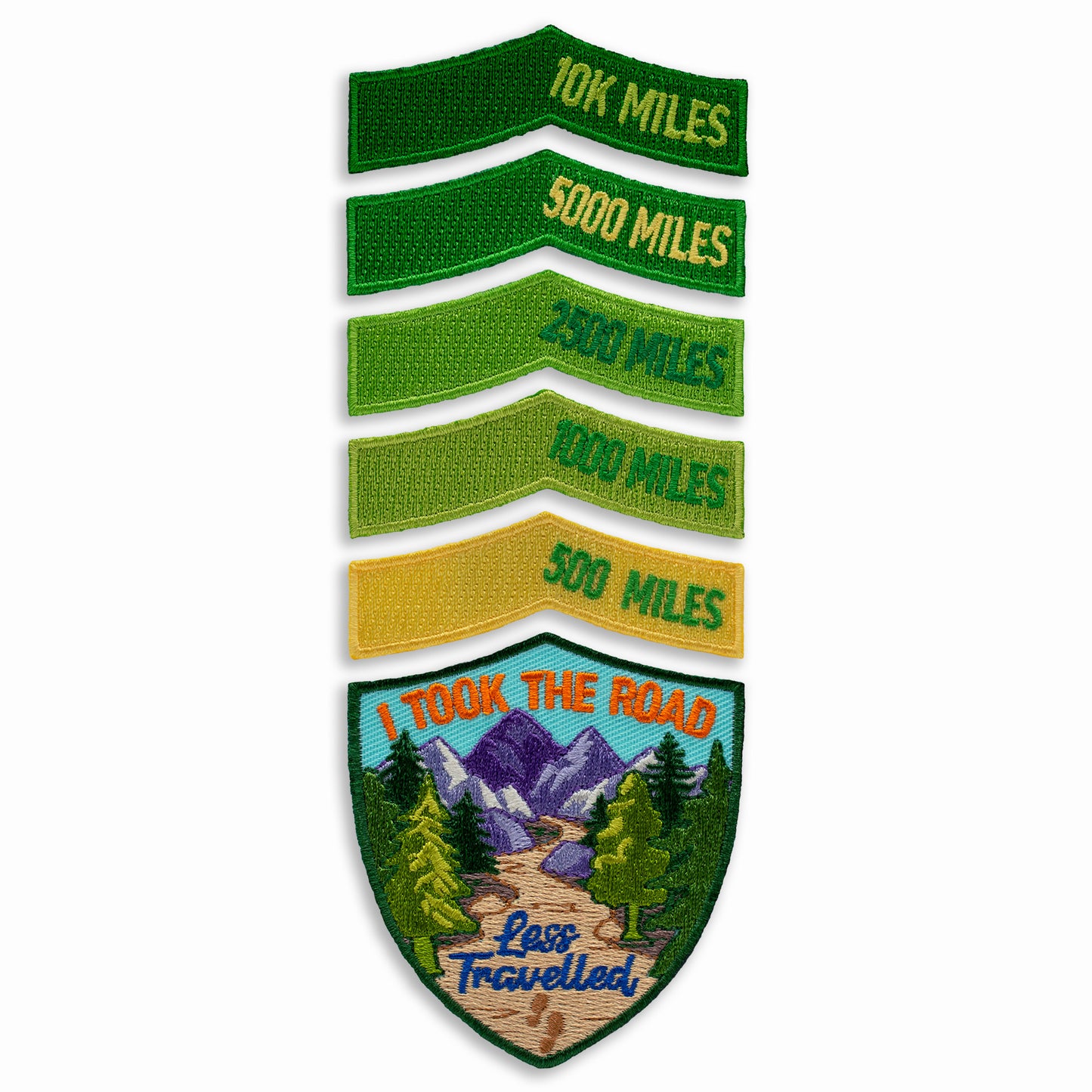 Miles Hiked Achievement Patches