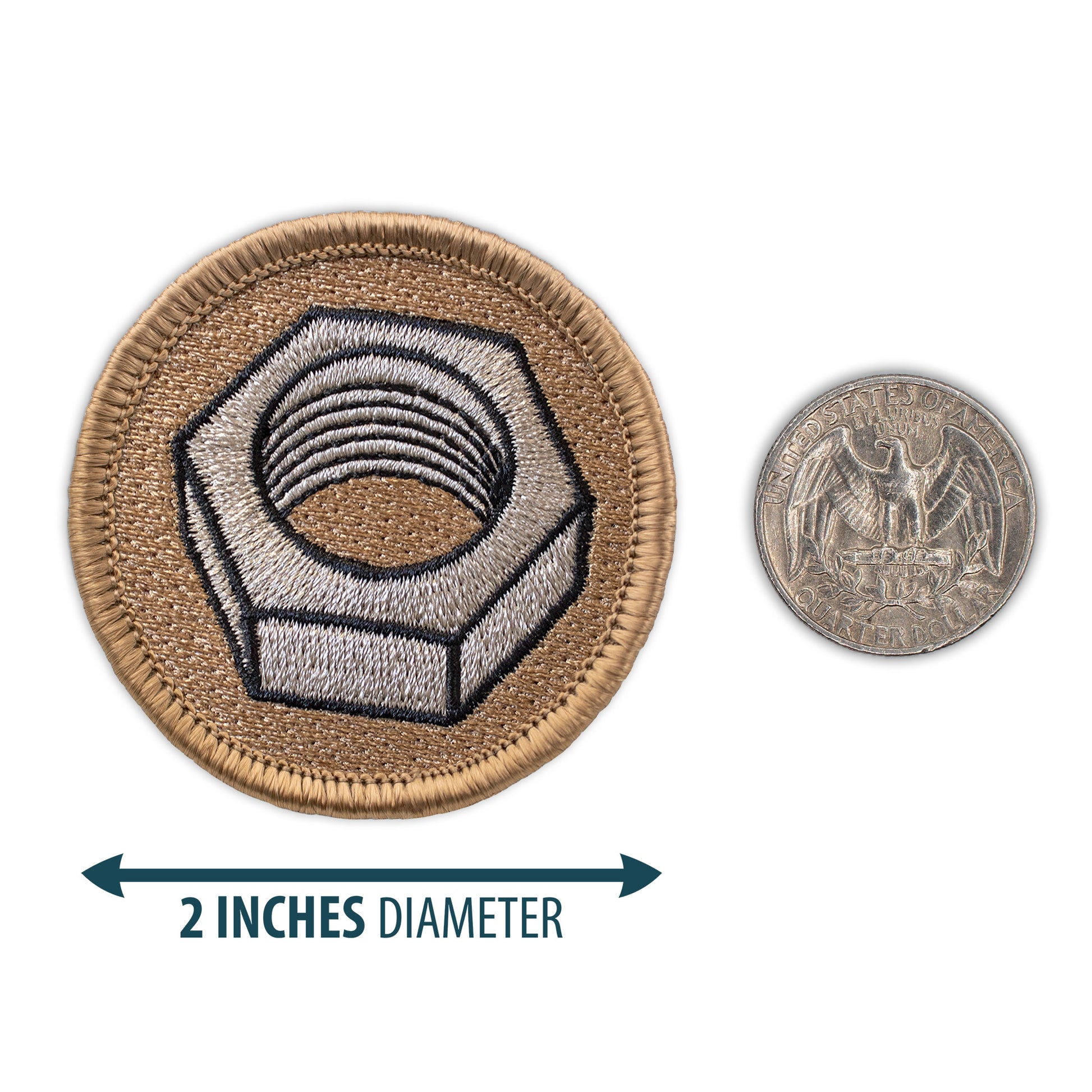 Nuts & bolts 2” embroidered scout patrol patches