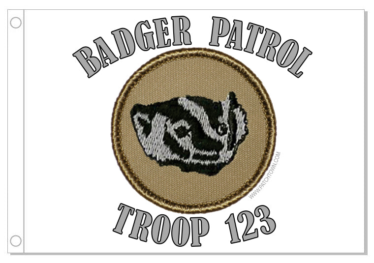 Badger Patrol Flag