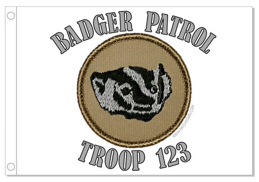 Badger Patrol Flag