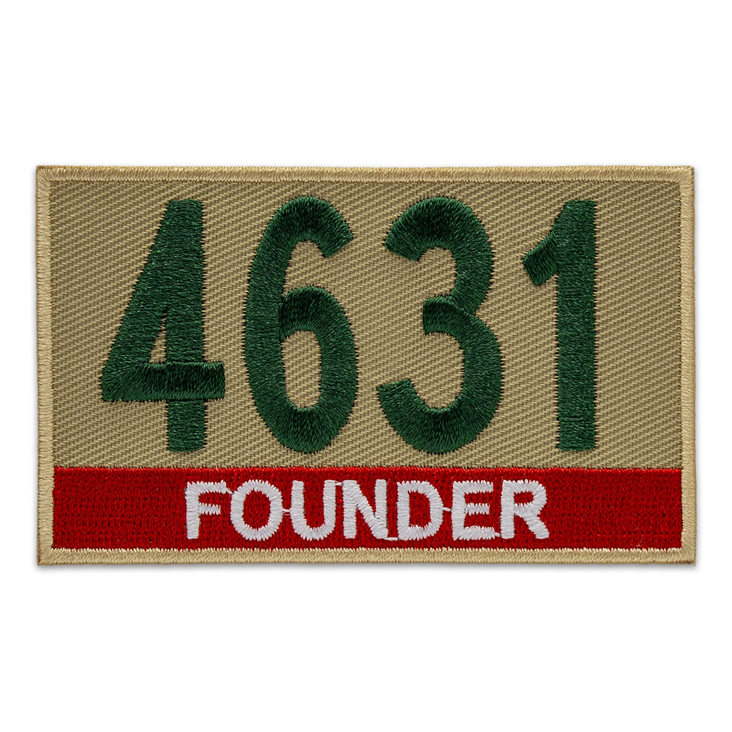 C) Khaki/Green Caption Scout Uniform Numerals