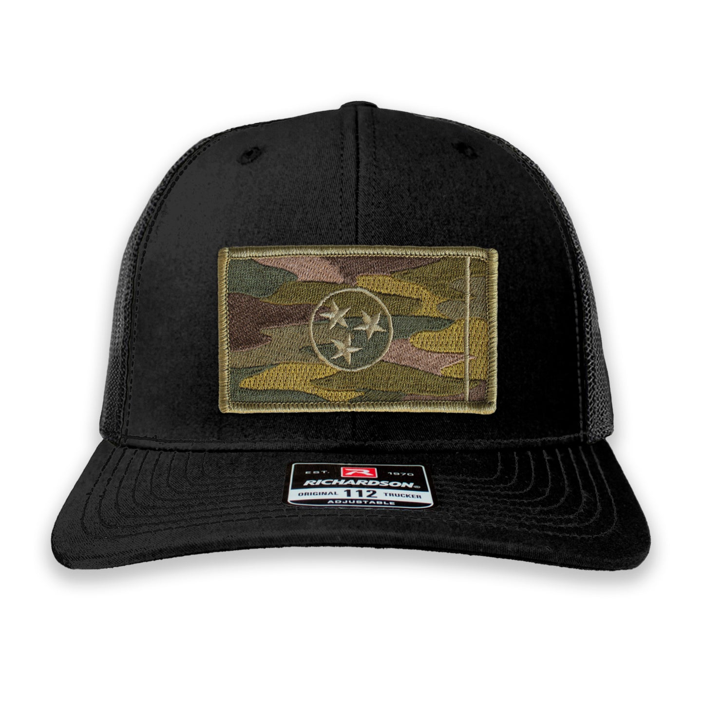 Subdued Camo Tennessee State Flag Ball Cap or Trucker Hat