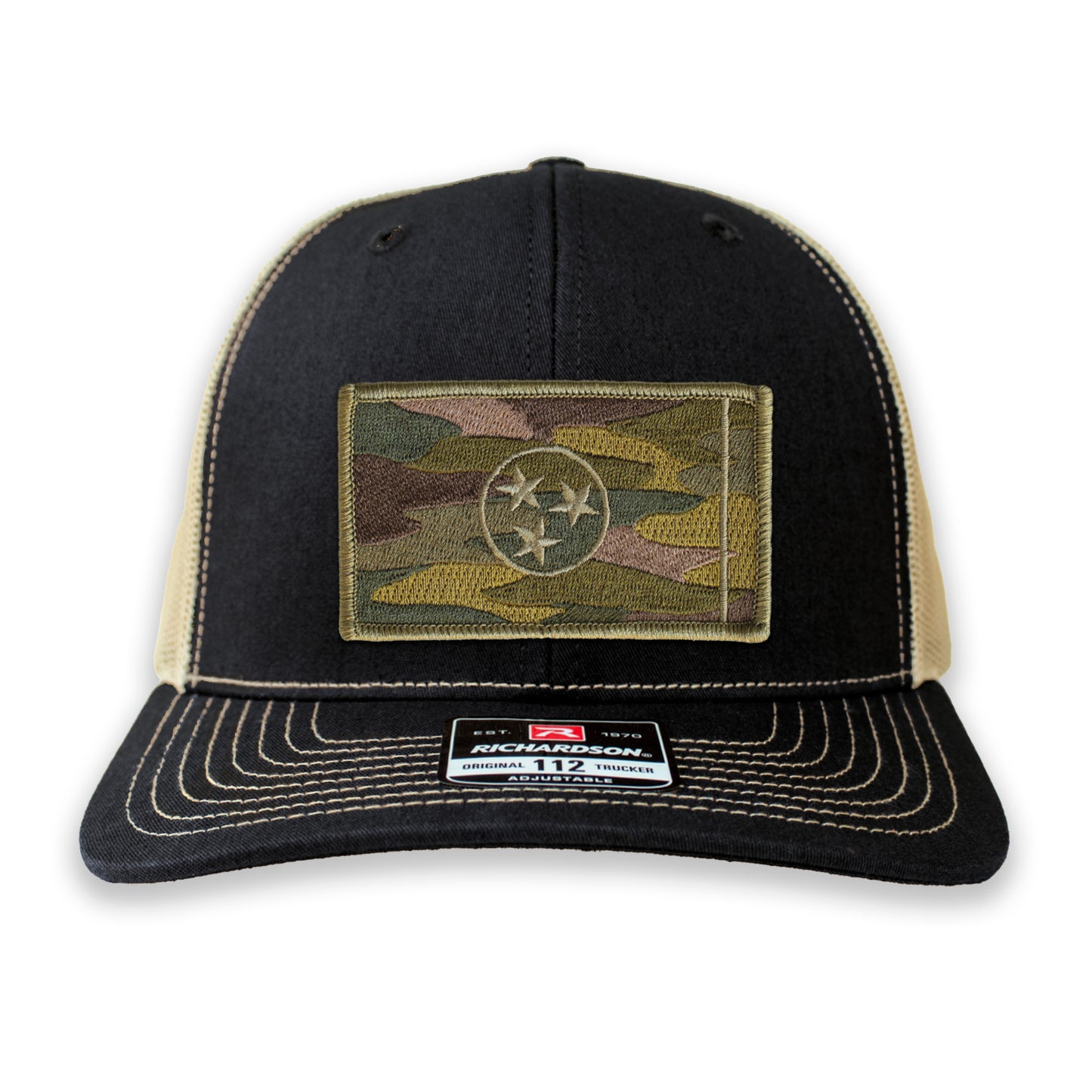 Subdued Camo Tennessee State Flag Ball Cap or Trucker Hat