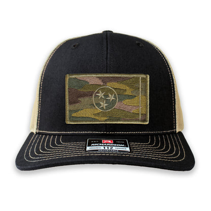 Subdued Camo Tennessee State Flag Ball Cap or Trucker Hat