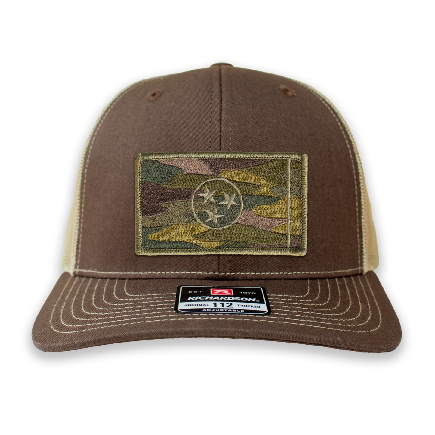Subdued Camo Tennessee State Flag Ball Cap or Trucker Hat