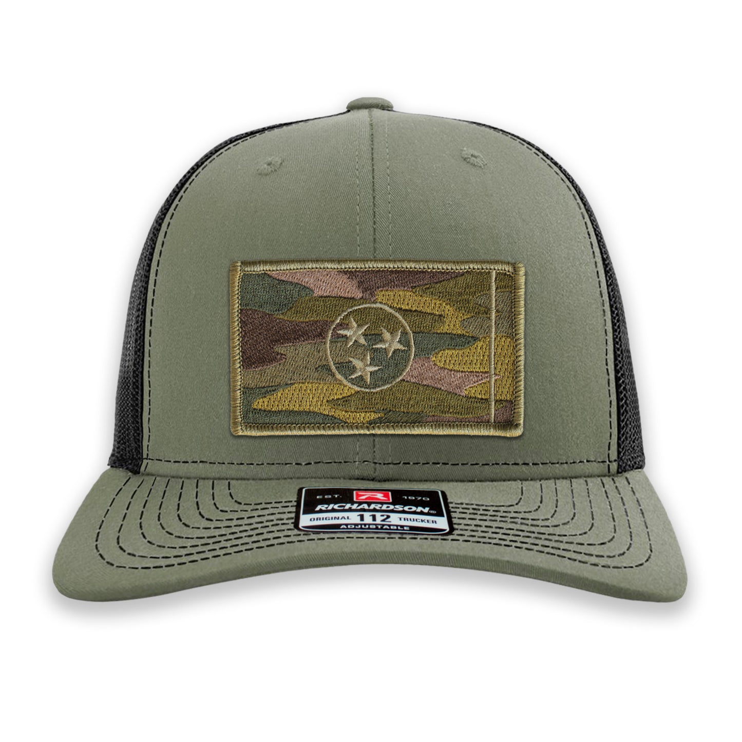 Subdued Camo Tennessee State Flag Ball Cap or Trucker Hat