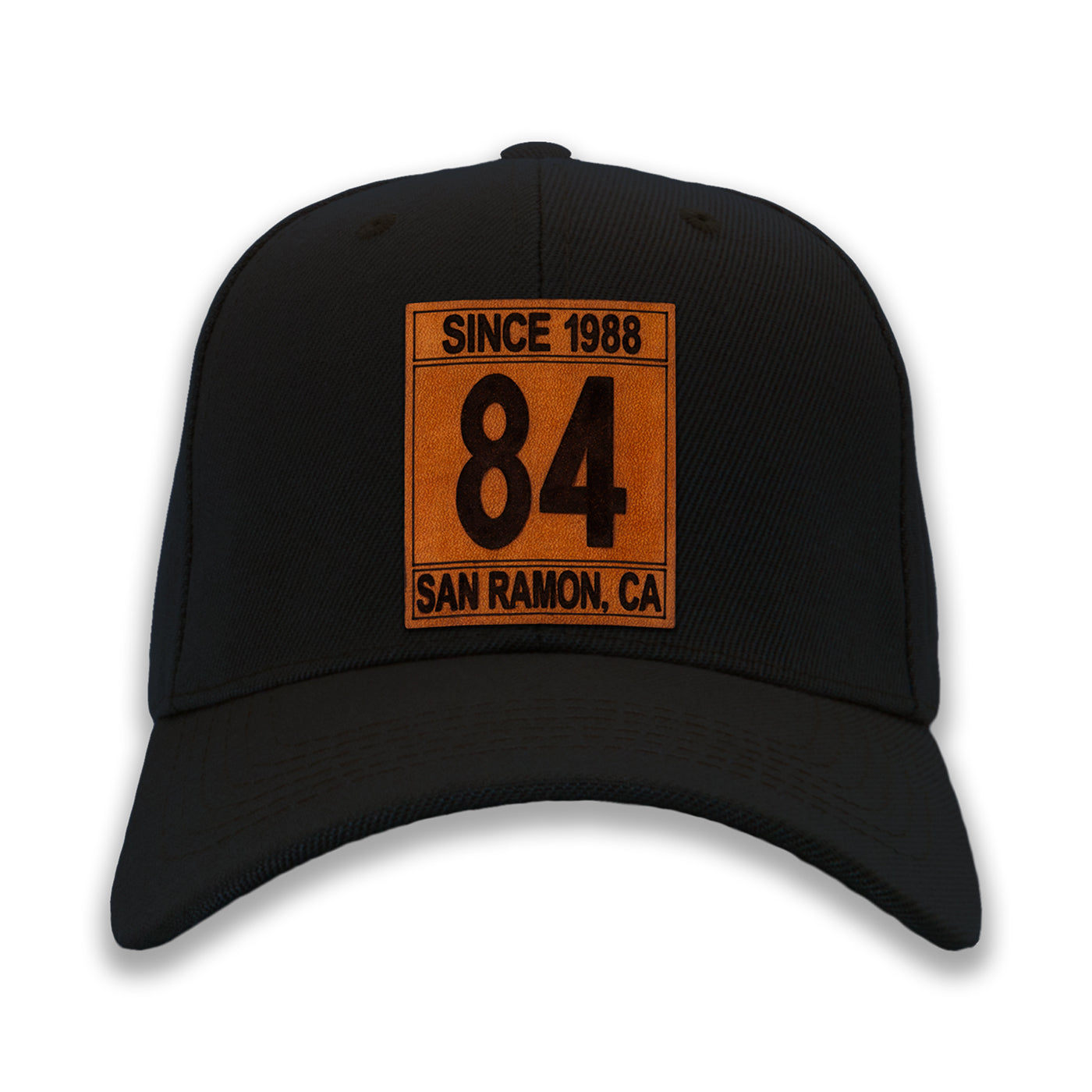 Real Leather Numeral Ball Caps