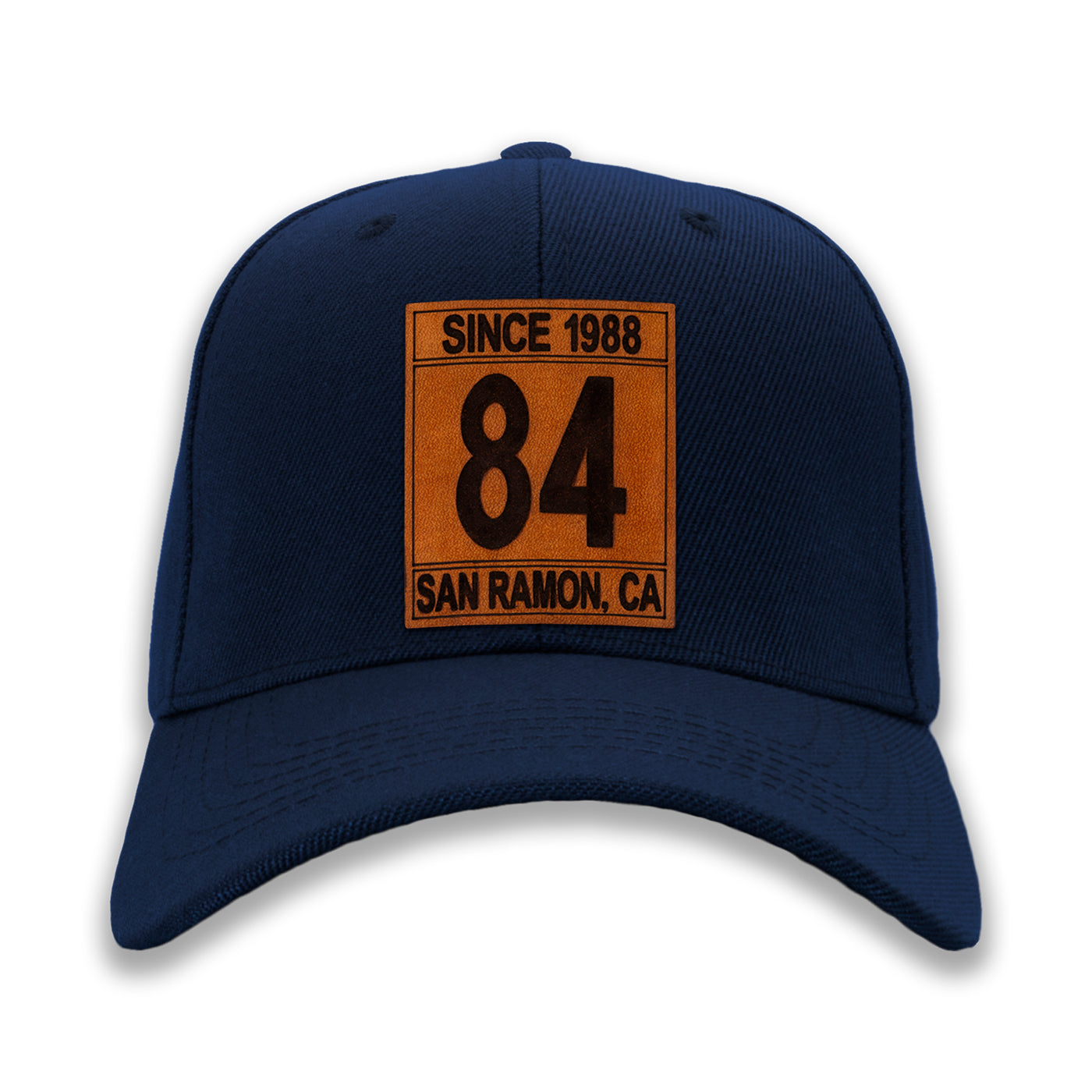 Real Leather Numeral Ball Caps