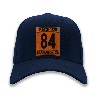 Real Leather Numeral Ball Caps