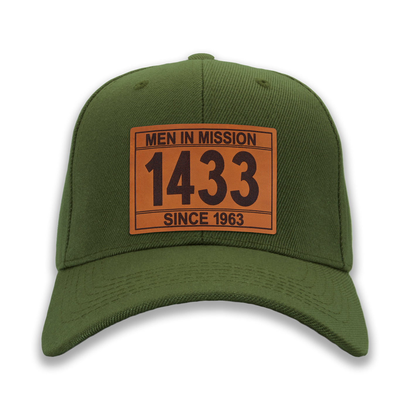 Real Leather Numeral Ball Caps