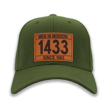 Real Leather Numeral Ball Caps