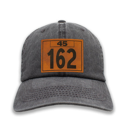 Real Leather Numeral Ball Caps