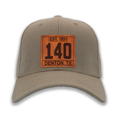 Real Leather Numeral Ball Caps