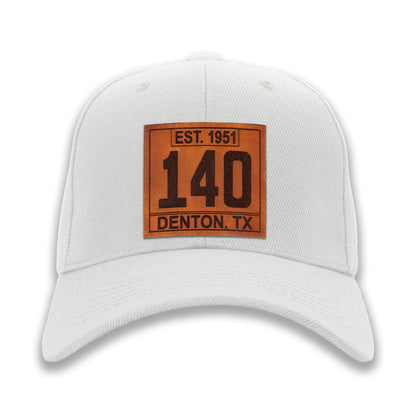 Real Leather Numeral Ball Caps