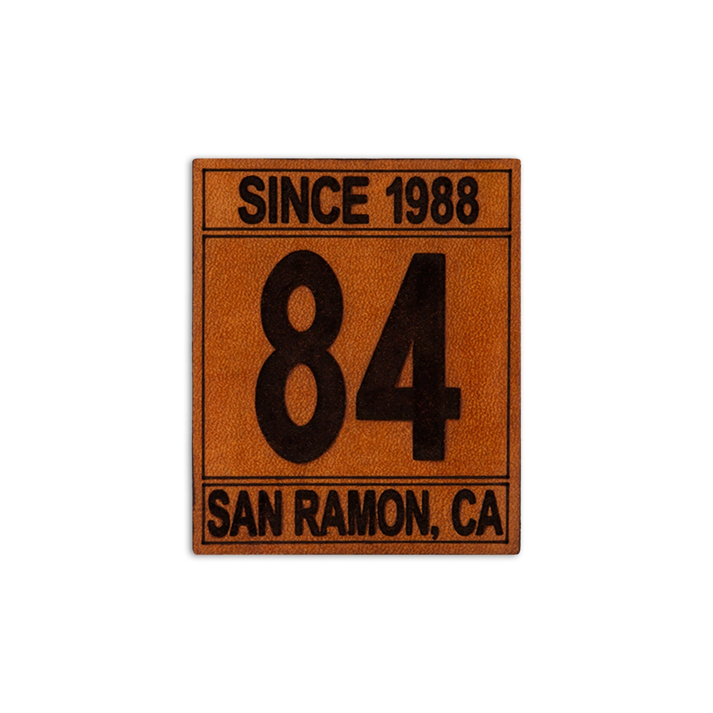 Scout troop numeral leather patches